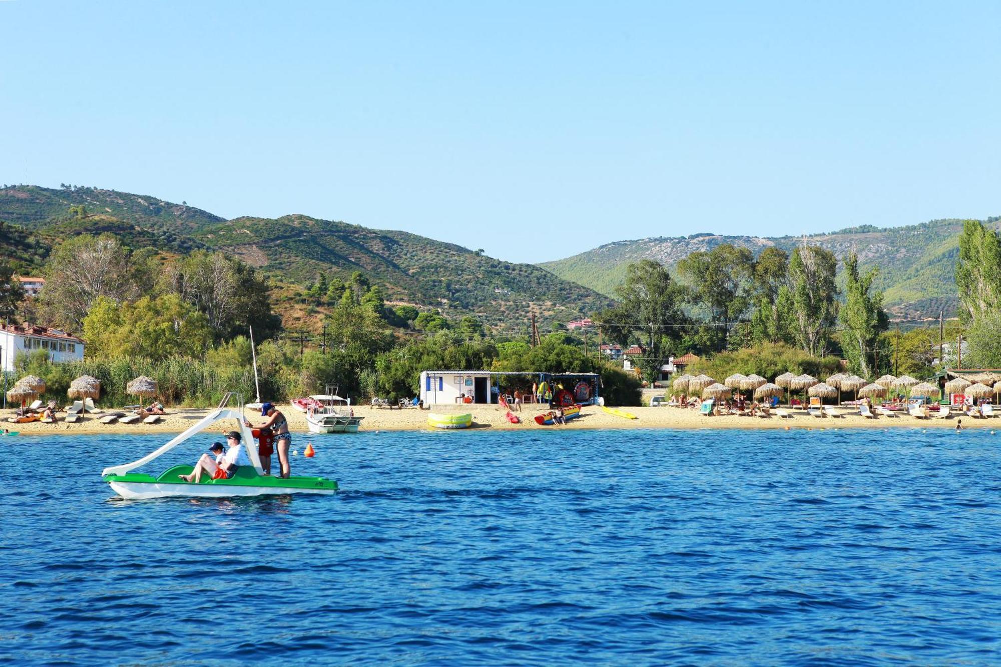 Ostria Aparthotel Agia Paraskevi  Bagian luar foto